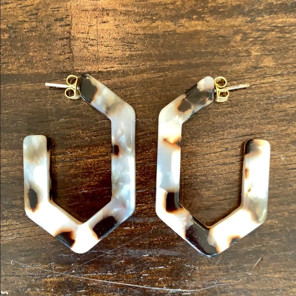 Madewell Geometric Hoop Earrings - Picture 2 of 6